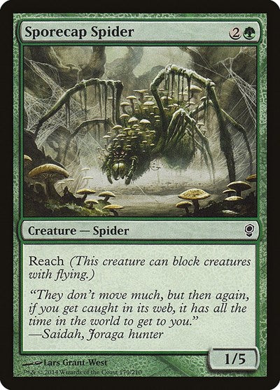 2014 Magic: The Gathering: Conspiracy (CNS) - Sporecap Spider (#179, Common) (, Lightly Played)