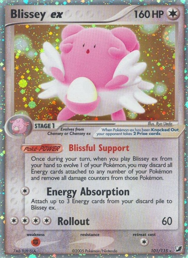 2005 Pokemon: EX Unseen Forces (UF) - Blissey ex (#101/115, Ultra Rare) (Holofoil, Near Mint)
