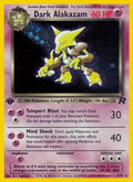 2000 Pokemon: Team Rocket (TR) - Dark Alakazam 1 (#01/82, Holo Rare) (1st Edition Holofoil, Near Mint)