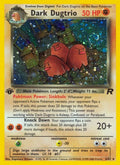 2000 Pokemon: Team Rocket (TR) - Dark Dugtrio (6) (#06/82, Holo Rare) (1st Edition Holofoil, Near Mint)