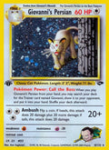 2000 Pokemon: Gym Challenge (G2) - Giovanni's Persian (#008/132, Holo Rare) (1st Edition Holofoil, Near Mint)