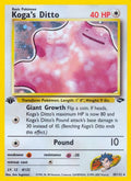 2000 Pokemon: Gym Challenge (G2) - Koga's Ditto (#010/132, Holo Rare) (1st Edition Holofoil, Near Mint)