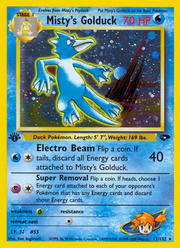 2000 Pokemon: Gym Challenge (G2) - Misty's Golduck (#012/132, Holo Rare) (1st Edition Holofoil, Near Mint)