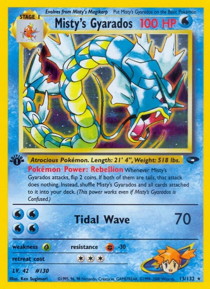 2000 Pokemon: Gym Challenge (G2) - Misty's Gyarados (#013/132, Holo Rare) (1st Edition Holofoil, Near Mint)