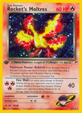 2000 Pokemon: Gym Heroes (G1) - Rocket's Moltres (#012/132, Holo Rare) (1st Edition Holofoil, Near Mint)