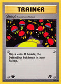 2000 Pokemon: Team Rocket (TR) - Sleep! (Rocket's Secret Machine) (#79/82, Common) (1st Edition, Near Mint)