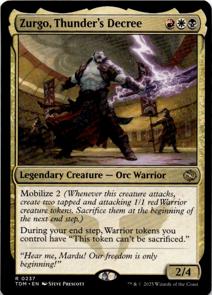 Zurgo, Thunder's Decree