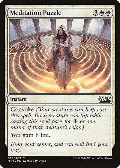 2014 Magic: The Gathering: Magic 2015 (M15) (M15) - Meditation Puzzle (#19, Common) (, Near Mint)