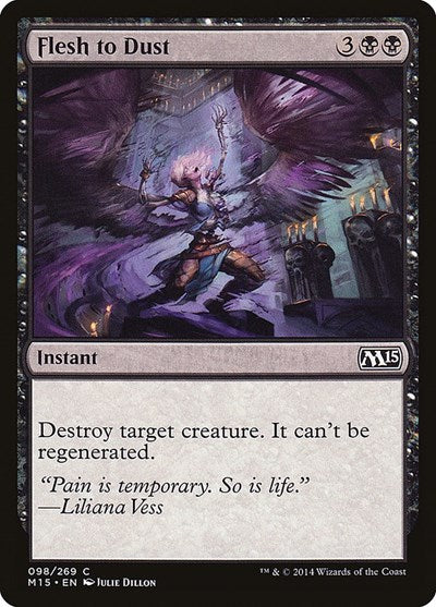 2014 Magic: The Gathering: Magic 2015 (M15) (M15) - Flesh to Dust (#98, Common) (, Near Mint)