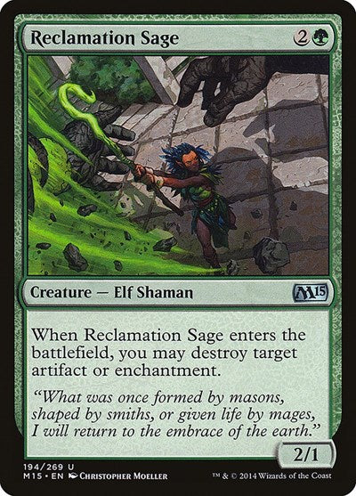 2014 Magic: The Gathering: Magic 2015 (M15) (M15) - Reclamation Sage (#194, Uncommon) (, Near Mint)