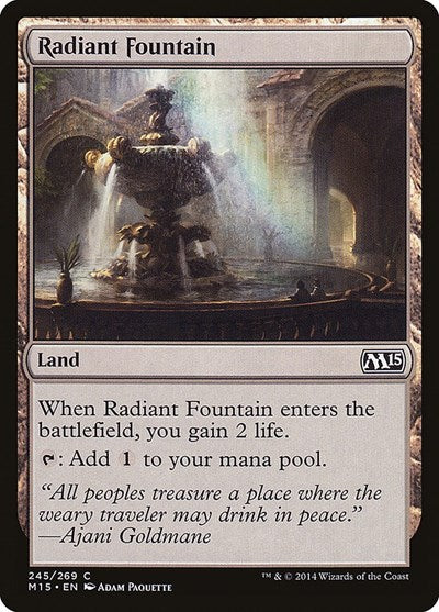 2014 Magic: The Gathering: Magic 2015 (M15) (M15) - Radiant Fountain (#245, Common) (, Near Mint)