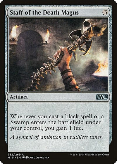2014 Magic: The Gathering: Magic 2015 (M15) (M15) - Staff of the Death Magus (#232, Uncommon) (, Near Mint)
