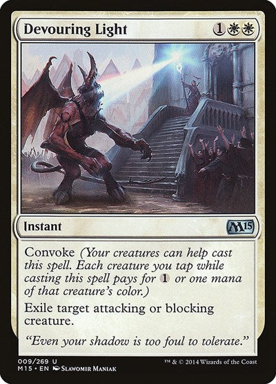2014 Magic: The Gathering: Magic 2015 (M15) (M15) - Devouring Light (#9, Uncommon) (, Near Mint)