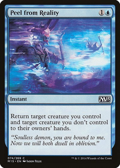 2014 Magic: The Gathering: Magic 2015 (M15) (M15) - Peel from Reality (#74, Common) (, Lightly Played)