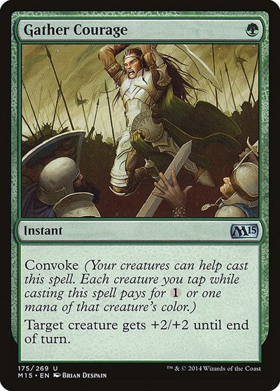 2014 Magic: The Gathering: Magic 2015 (M15) (M15) - Gather Courage (#175, Uncommon) (, Near Mint)