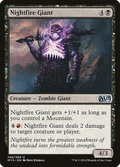 2014 Magic: The Gathering: Magic 2015 (M15) (M15) - Nightfire Giant (#109, Uncommon) (, Near Mint)