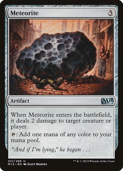 2014 Magic: The Gathering: Magic 2015 (M15) (M15) - Meteorite (#221, Uncommon) (, Near Mint)