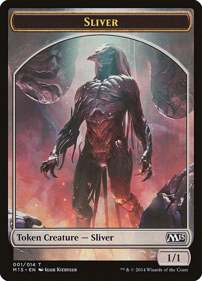 2014 Magic: The Gathering: Magic 2015 (M15) (M15) - Sliver Token (#1, T) (, Near Mint)