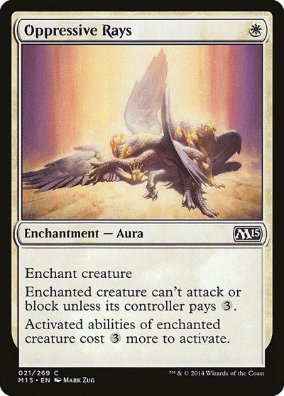 2014 Magic: The Gathering: Magic 2015 (M15) (M15) - Oppressive Rays (#21, Common) (, Near Mint)