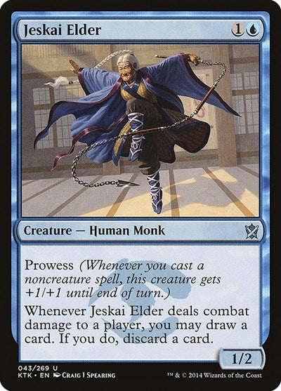 2014 Magic: The Gathering: Khans of Tarkir (KTK) - Jeskai Elder (#43, Uncommon)