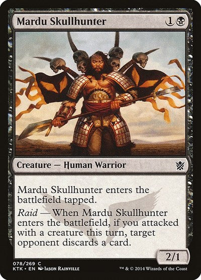 2014 Magic: The Gathering: Khans of Tarkir (KTK) - Mardu Skullhunter (#78, Common)