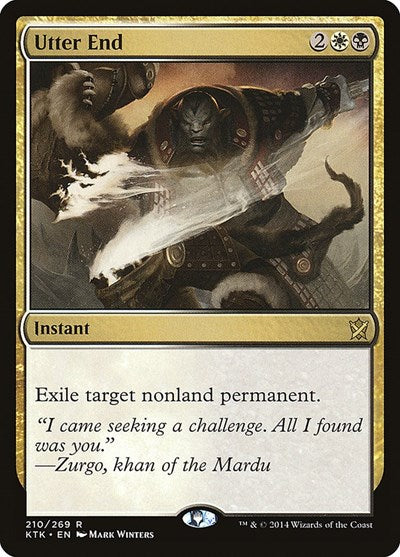 2014 Magic: The Gathering: Khans of Tarkir (KTK) - Utter End (#210, Rare) (, Lightly Played)