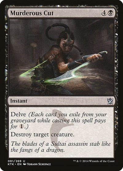 2014 Magic: The Gathering: Khans of Tarkir (KTK) - Murderous Cut (#81, Uncommon) (, Near Mint)
