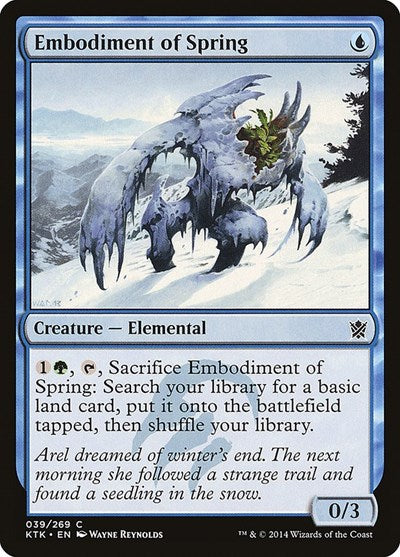 2014 Magic: The Gathering: Khans of Tarkir (KTK) - Embodiment of Spring (#39, Common) (, Near Mint)