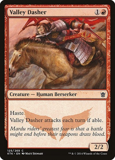 2014 Magic: The Gathering: Khans of Tarkir (KTK) - Valley Dasher (#125, Common) (, Lightly Played)