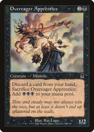 2001 Magic: The Gathering: Odyssey (ODY) - Overeager Apprentice (#154, Common) (, Near Mint)