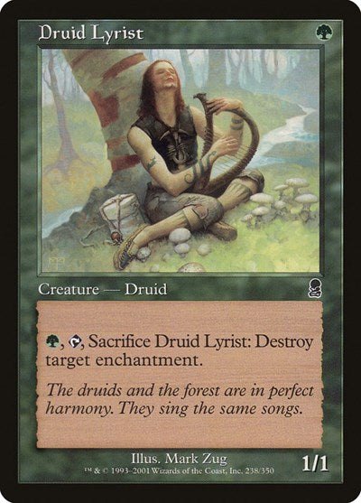 2001 Magic: The Gathering: Odyssey (ODY) - Druid Lyrist (#238, Common) (, Lightly Played)