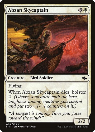 2015 Magic: The Gathering: Fate Reforged (FRF) - Abzan Skycaptain (#4, Common)