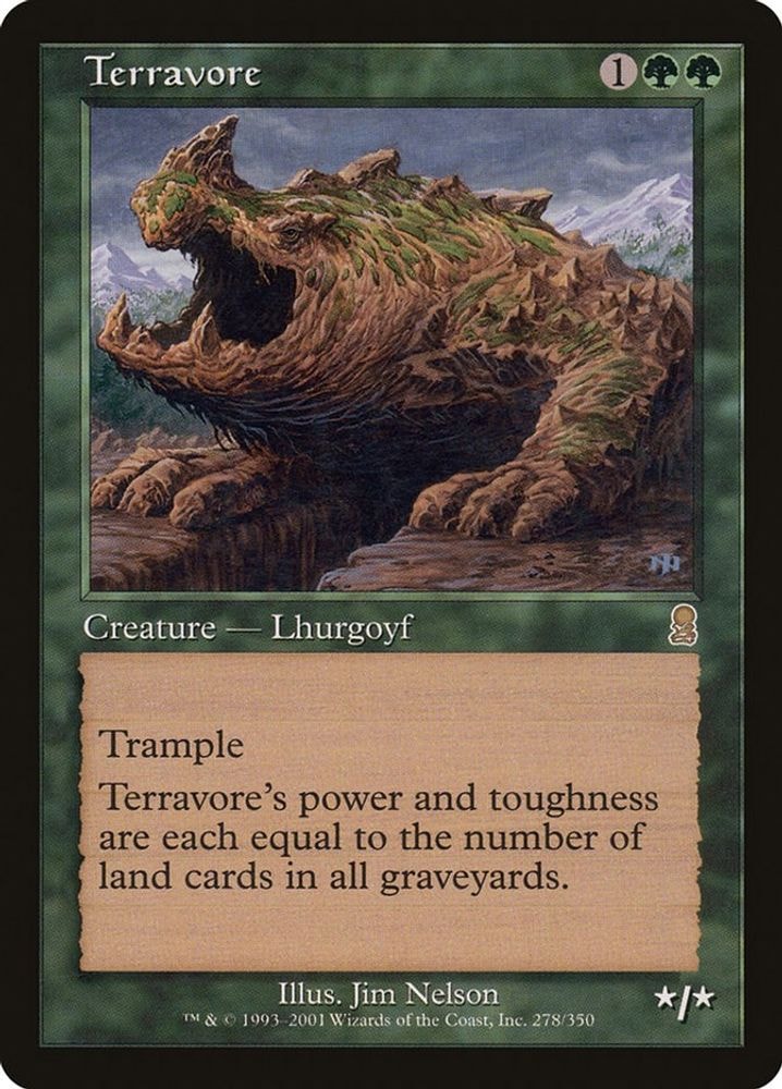 2001 Magic: The Gathering: Odyssey (ODY) - Terravore (#278, Rare) (, Near Mint)