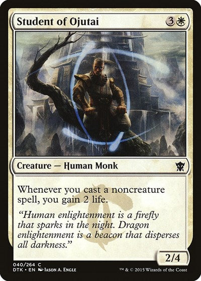 2015 Magic: The Gathering: Dragons of Tarkir (DTK) - Student of Ojutai (#40, Common) (, Near Mint)
