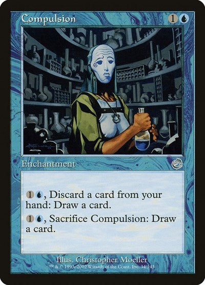 2002 Magic: The Gathering: Torment (TOR) - Compulsion (#34, Uncommon) (, Lightly Played)