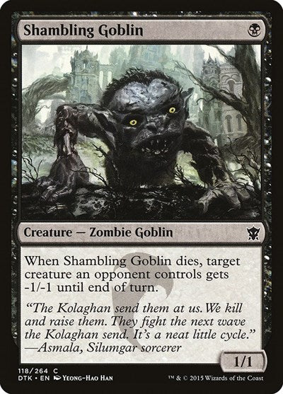 2015 Magic: The Gathering: Dragons of Tarkir (DTK) - Shambling Goblin (#118, Common) (, Lightly Played)