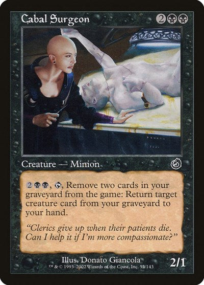 2002 Magic: The Gathering: Torment (TOR) - Cabal Surgeon (#52, Common) (, Near Mint)