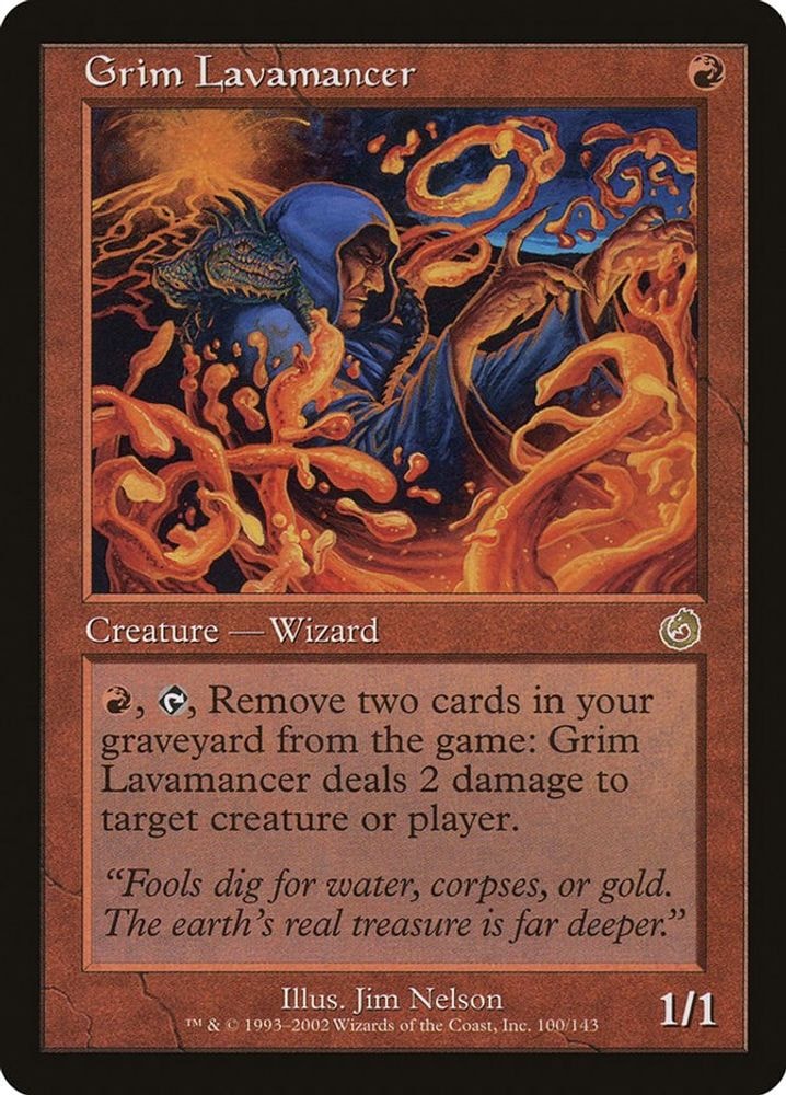 2002 Magic: The Gathering: Torment (TOR) - Grim Lavamancer (#100, Rare) (, Near Mint)