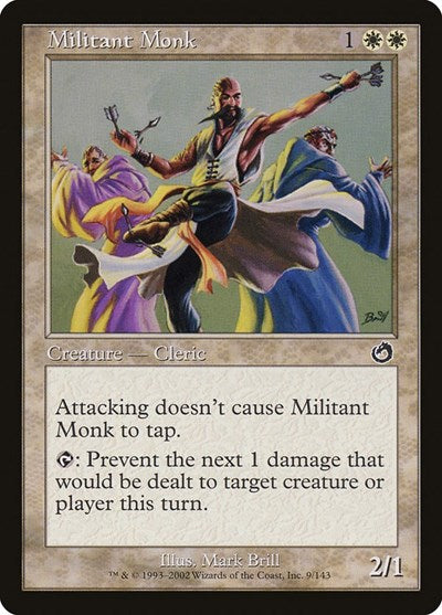 2002 Magic: The Gathering: Torment (TOR) - Militant Monk (#9, Common) (, Near Mint)