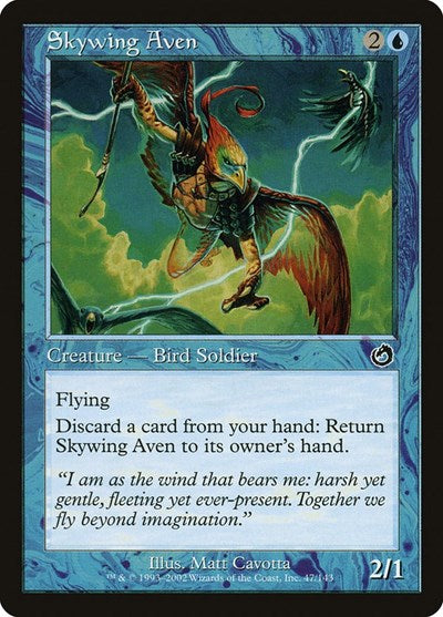 2002 Magic: The Gathering: Torment (TOR) - Skywing Aven (#47, Common)