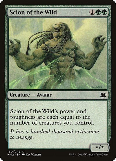 2015 Magic: The Gathering: Modern Masters 2015 (MM2) - Scion of the Wild (#160, Common) (, Near Mint)
