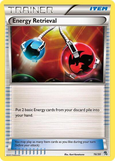 2011 Pokemon: BW Trainer Kit: Excadrill & Zoroark (BLW) - Energy Retrieval (#16/30, Common) (, Near Mint)