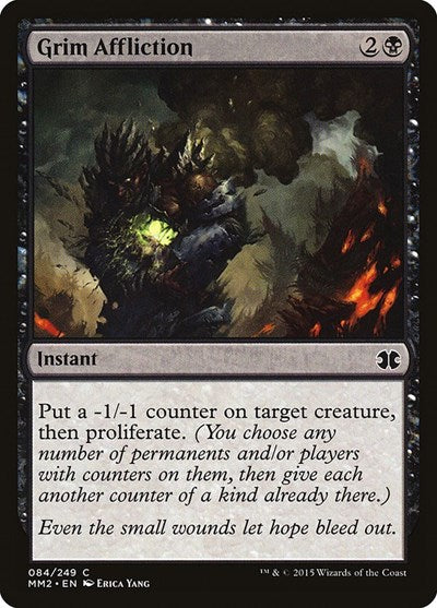 2015 Magic: The Gathering: Modern Masters 2015 (MM2) - Grim Affliction (#84, Common) (, Near Mint)