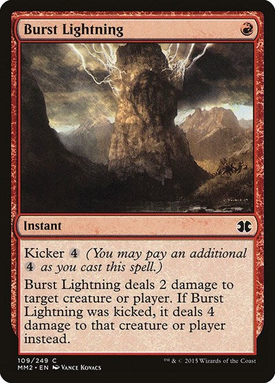 2015 Magic: The Gathering: Modern Masters 2015 (MM2) - Burst Lightning (#109, Common) (, Near Mint)
