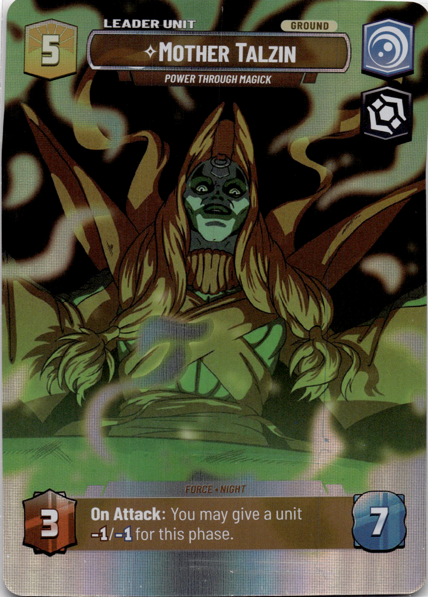 2025 Star Wars: Unlimited: Legends of the Force (LOF) - Mother Talzin Power Through Magick Showcase (#1006, Common) (Foil, Near Mint)