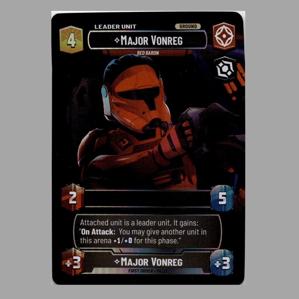 Star Wars Unlimited -  Major Vonreg: Red Baron - Showcase Foil FAN ART PROXY