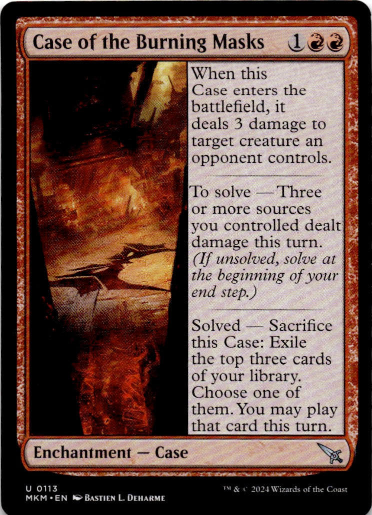 Case of the Burning Masks