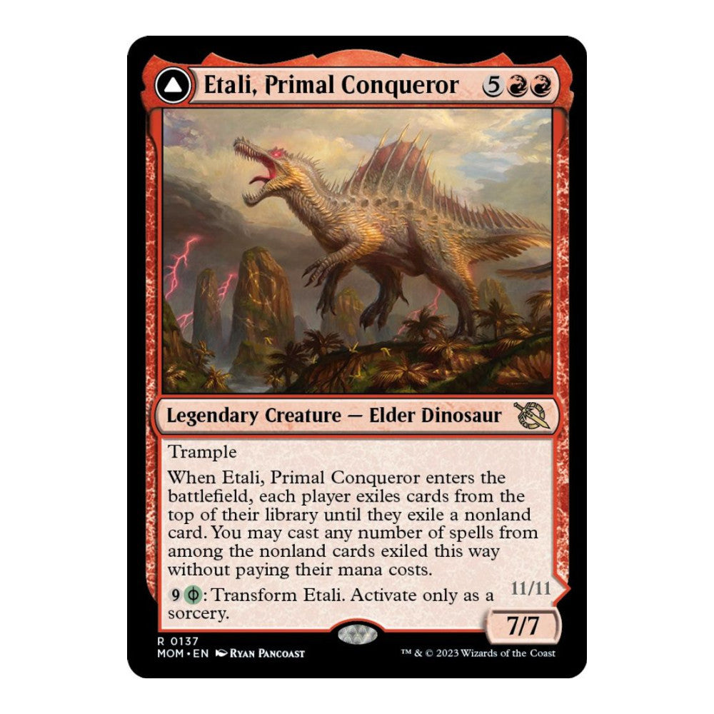 2023 Magic: The Gathering: March of the Machine (MOM) - Etali Primal Conqueror (#137, Rare) (Foil, Near Mint)