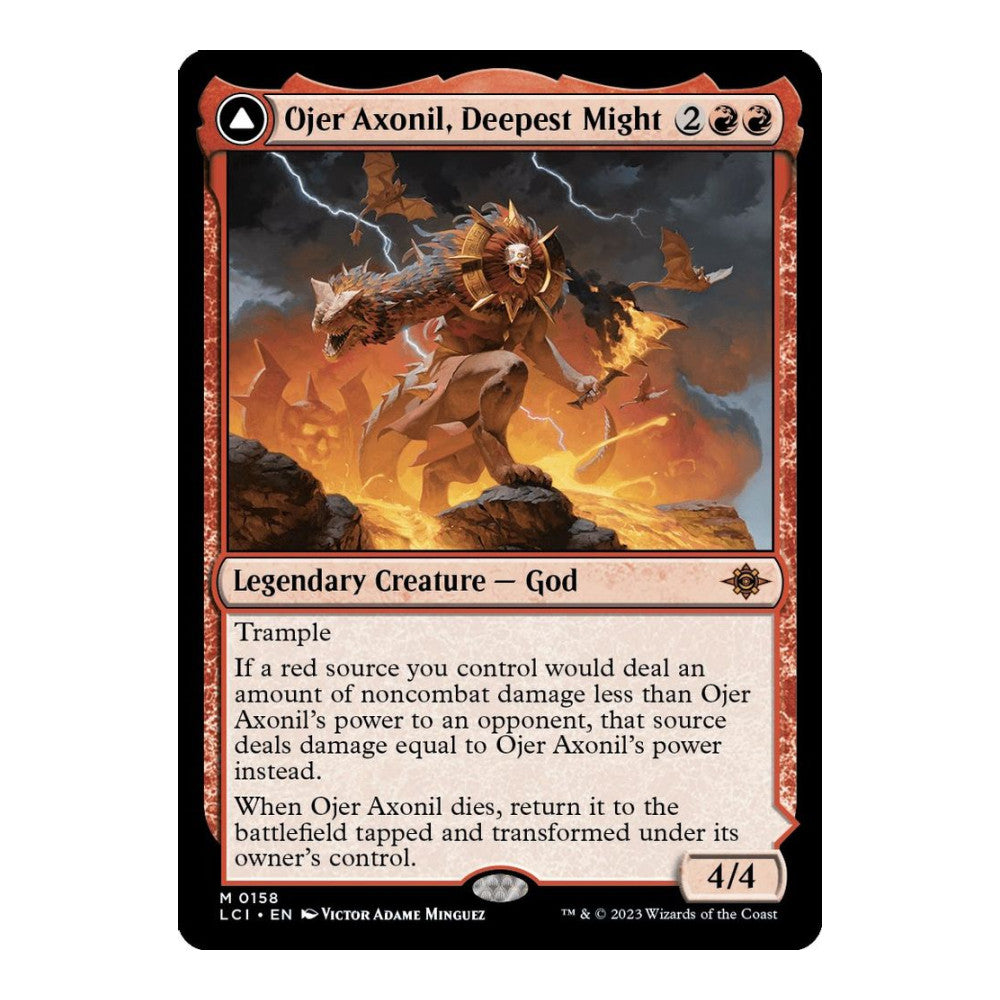 2023 Magic: The Gathering: The Lost Caverns of Ixalan (LCI) - Ojer Axonil Deepest Might (#158, Mythic Rare) (Foil, Near Mint)