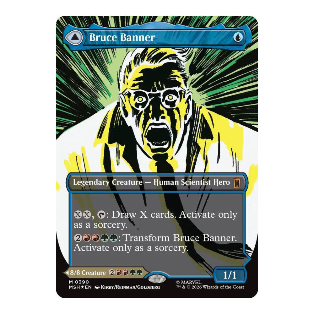 2026 Magic: The Gathering: Marvel Super Heroes (MSH) - Bruce Banner (Borderless) (0390) (#390, Mythic Rare) (Foil, Near Mint)